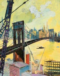 RIGO Andre 1900-1900,The Brooklyn Bridge No. 8,1961,Morgan O'Driscoll IE 2023-12-05