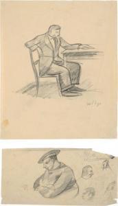 RIGO ARRIGO DEL 1908-1932,Lotto di due disegni raffiguranti Figure,Farsetti IT 2012-04-21