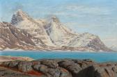 RIIS CARSTENSEN Andreas Christian,Snowy mountains, Greenland,1888,Bruun Rasmussen 2022-04-04