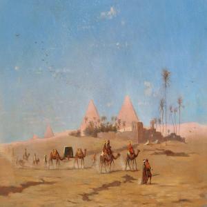 RIIS CARSTENSEN Andreas Christian,View of Egypt with the Pyramids,Bruun Rasmussen 2010-09-27
