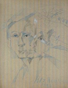 RIJ ROUSSEAU Jeanne 1870-1956,Double portrait,1927,Yann Le Mouel FR 2020-06-19