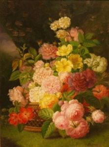 RIJSEWIJK J.H 1900-1900,Still Life with Carnations, Roses and other Flower,William Doyle 2007-03-13