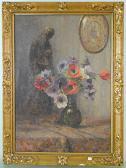 RIKET Leon 1876-1938,Vase de fleurs,Rops BE 2010-06-20