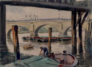RILEY Harry Arthur 1895-1966,Bridge over the Thames,Mallams GB 2023-02-19