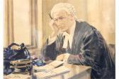 RILEY Harry Arthur 1895-1966,Portrait of a Barrister,The Cotswold Auction Company GB 2015-08-25