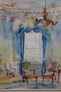 RILEY Paul 1944,Blue Curtains,Reeman Dansie GB 2019-06-18