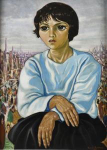 RIMBAUD Francis,Portrait de jeune femme,1950,Brissoneau FR 2022-12-16