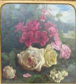 RIMER Louisa Serena 1800-1800,Roses, Fuschias and Azaleas,1857,Kidner GB 2007-10-11