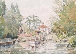 RIMMER H 1900-1900,On the canal,1973,Bonhams GB 2010-02-03