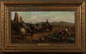 RINALDI Alessandro 1839-1890,Butteri nel paesaggio,ArteSegno IT 2023-11-18