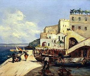 RINALDI R U 1900-1900,Fishermen on the Island of Capri,Inter-Art Budapest Auctions HU 2013-05-30