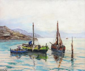 RINALDI R U 1900-1900,Rybacy w St. Jean de Luz,Sopocki Dom Aukcjny PL 2020-09-26