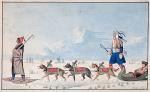 RINDISBACHER Peter 1806-1834,A Dog Cariole only used in winter by CanadianIndia,Bonhams 2008-06-19