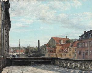 RING Ole 1902-1972,A view of Frederiksholms Kanal,Bruun Rasmussen DK 2024-01-08