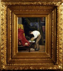 RINGEL Johann Joseph 1794-1856,Le Peintre dans son Atelier,Galerie Moderne BE 2008-11-18
