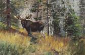 RINGIUS Carl 1879-1950,Moose in a Landscape,Christie's GB 2015-03-25