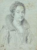 RINPA SCHOOL (XVII),Portrait d'une dame de qualité,1619,Auxerre Enchères FR 2017-10-01