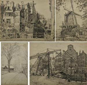 RIPLEY Aiden Lassell,Three European Views and an American View Amsterda,1924,Grogan & Co. 2019-05-08