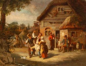 RIPPINGILLE Edward Villiers 1798-1859,Outside the Red Lion,Simon Chorley Art & Antiques 2023-02-14