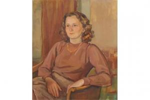 RIPPMANN Hans 1896-1971,Portrait of a Seated Lady,1947,John Nicholson GB 2015-09-16