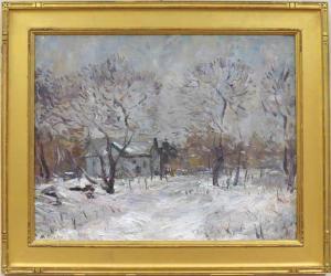 RISKE NIKOLAIS N 1904-1998,Winter landscape,CRN Auctions US 2015-09-13