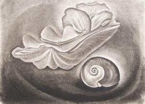 RISLING Edloe Johnson 1899-1985,Leaf and Shell,1935,Hindman US 2009-05-04