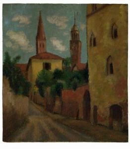 RISSO VITTORIO 1901-1949,Strada di paese (Saluzzo?),Gonnelli IT 2016-06-15