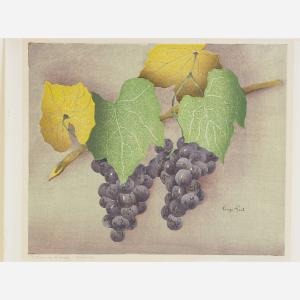 RIST Luigi 1888-1959,2 Bunches of Grapes,1942,Rago Arts and Auction Center US 2017-05-06