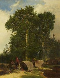 RITCHIE John 1828-1905,An Encampment,Rosebery's GB 2021-11-17