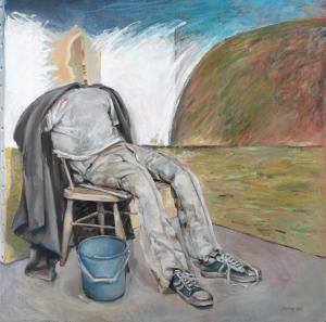 RITCHIE Ross,Fig with Bucket/Study,1985,Webb's NZ 2022-12-04