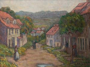 RITMAN Louis 1889-1963,Village in France,1916,William Doyle US 2024-02-01