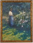 RITMAN Louis 1889-1963,Woman Gathering Roses,Treadway US 2019-11-24