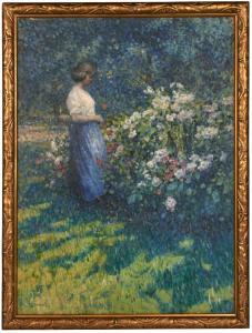 RITMAN Louis 1889-1963,Woman Gathering Roses,Treadway US 2019-04-07