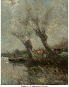 RITSCHEL William Frederick 1864-1949,By the River's Edge,Heritage US 2024-03-22