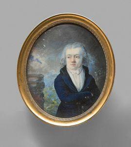 RITT Augustin Christian 1765-1799,Portrait d'homme les bras croisés en redingote ,Beaussant-Lefèvre 2021-11-26