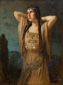 RITTER Caspar 1861-1923,Young girl of oriental origin,1909,im Kinsky Auktionshaus AT 2019-04-09