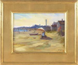 RITTER J 1900-1900,Provincetown beach with the Pilgrim Monument in th,Eldred's US 2018-08-09