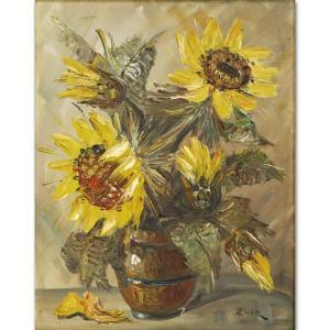 Ritter Leo,Still Life Sunflowers,Kodner Galleries US 2017-12-20