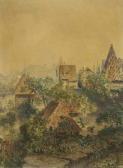 RITTER Lorenz 1832-1921,Nürnberg - Blick von der
 Stadtmauer,Neumeister DE 2007-09-19