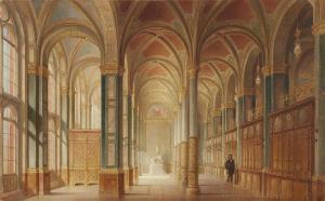 RITTER Lorenz 1832-1921,The Library in Berlin Council Offices,1870,Lempertz DE 2022-05-07