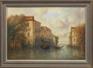 ritter Louis 1854-1892,Venedig-Ansicht Impressionistisches,Schloss DE 2020-11-28