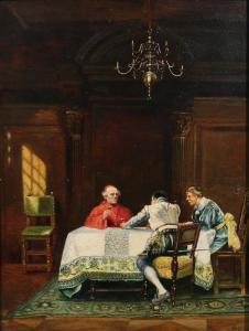 RITTER Rudolf 1881-1915,Cordials with a cardinal,Butterscotch Auction Gallery US 2018-11-04
