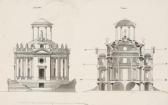 Ritter Von Moreau Karl 1758-1841,Entwurf für einen Gartenpavillon mit Säulenportik,Palais Dorotheum 2009-10-27