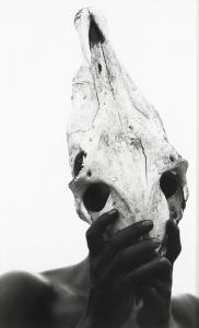 RITTS Herb 1952-2002,"Eona" Holding Zebra Skull, Africa,1993,Bonhams GB 2024-04-05