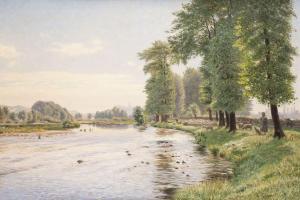 RITZAU Hermann 1866-1922,Summer river landscape,Hargesheimer Kunstauktionen DE 2022-09-07