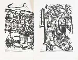 RITZERT Diether 1927-1987,Abstrahierte, südländische Landschaften,Allgauer DE 2018-07-12