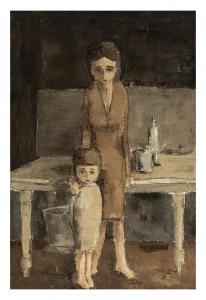 RIVA Prospero 1931-2013,Mamma con bambino,Borromeo Studio d'Arte IT 2022-01-14