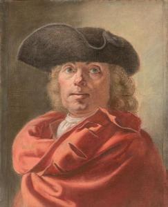 RIVALZ Antoine 1667-1735,Autoportrait au tricorne et au dra,Artcurial | Briest - Poulain - F. Tajan 2021-06-09