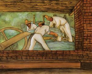 RIVERA Diego 1886-1957,Los Trabajadores (The Workers),Scottsdale Art Auction US 2024-04-12