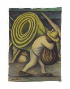 RIVERA Diego 1886-1957,Returning from the Market,1934,Christie's GB 2013-05-29